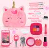 Woumserta Unicorn Pretend Makeup for Toddlers, Fake Makeup Set for Kids, Unicorn Gifts Play Makeup Kit for Little Girls Age 3 4 5 6, Pretend Play Toys for 3 4 5 6 Year Old Girls Birthday Gifts view 2