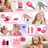Woumserta Unicorn Pretend Makeup for Toddlers, Fake Makeup Set for Kids, Unicorn Gifts Play Makeup Kit for Little Girls Age 3 4 5 6, Pretend Play Toys for 3 4 5 6 Year Old Girls Birthday Gifts view 3