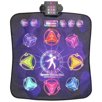 CXWLMAT Kids Dance Mat for Girls & Boys 3 4 5 6 7 8+ Year Old, 9 Game Modes with Adjustable Difficulty & Volume, Safe Portable Dance Music Mat with 8 Buttons for Indoor & Outdoor Play
