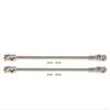 1/10 RC Drive Shaft - 68-229mm Cut-to-Length Stainless Steel Driveshaft Kit for TRX4 TRX6 SCX10 Capra - 2PCS CNC Machined Universal Joint Shafts with M4 Screws (Silver) view 1
