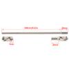 1/10 RC Drive Shaft - 68-229mm Cut-to-Length Stainless Steel Driveshaft Kit for TRX4 TRX6 SCX10 Capra - 2PCS CNC Machined Universal Joint Shafts with M4 Screws (Silver) view 3