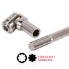 1/10 RC Drive Shaft - 68-229mm Cut-to-Length Stainless Steel Driveshaft Kit for TRX4 TRX6 SCX10 Capra - 2PCS CNC Machined Universal Joint Shafts with M4 Screws (Silver) view 4
