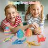 Balkwan Dragon Eggs Gift Set with Surprise Mini Winged Dragon Inside 3D Printed Articulated Crystal Toy Easter Eggs Fun Toy Christmas Basket Stuffers Gift for Kids Boys and Girls(4PCS Mystic Ember) view 4