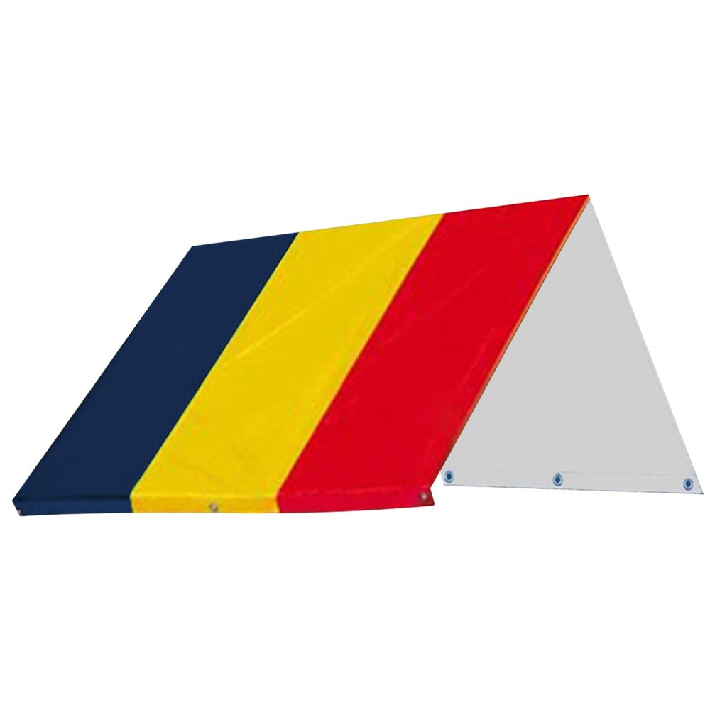 1PC Playset Canopy Replacement 89x52 Inch 210D Swing Set Replacement Tarp with Grommet Blue & Red & Yellow Water and Sun Resistant All Season Sunshade for Playground..