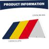 1PC Playset Canopy Replacement 89x52 Inch 210D Swing Set Replacement Tarp with Grommet Blue & Red & Yellow Water and Sun Resistant All Season Sunshade for Playground.. view 2
