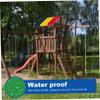 1PC Playset Canopy Replacement 89x52 Inch 210D Swing Set Replacement Tarp with Grommet Blue & Red & Yellow Water and Sun Resistant All Season Sunshade for Playground.. view 3