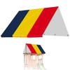 1PC Playset Canopy Replacement 89x52 Inch 210D Swing Set Replacement Tarp with Grommet Blue & Red & Yellow Water and Sun Resistant All Season Sunshade for Playground.. view 4