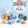 Balkwan Dragon Eggs Gift Set with Surprise Mini Winged Dragon Inside 3D Printed Articulated Crystal Toy Easter Eggs Fun Toy Christmas Basket Stuffers Gift for Kids Boys and Girls(8PCS Twilight Storm) view 2