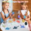 Balkwan Dragon Eggs Gift Set with Surprise Mini Winged Dragon Inside 3D Printed Articulated Crystal Toy Easter Eggs Fun Toy Christmas Basket Stuffers Gift for Kids Boys and Girls(8PCS Twilight Storm) view 3