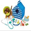 Hape Small Veterinarian Kit | Wooden Toy Kit for Kids | Portable Veterinary Clinic view 2