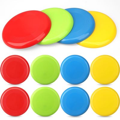Amarlozn Jumbo 8" Flying Disc Toys for Kids Adults, 8 Pack Flying Sport Yard Disc Toy for Outdoor Beach Accessories Backyard Lawn Park, Sturdy ABS Sports Toy for Boys Girls