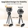 20000mAh Portable Stroller Fan with Auto Oscillating, Extended Anti-Slip Detachable Flexible Tripod, Backup Power & LED Light, 3-Speed Quiet Long Time Clip On Fans for Baby Crib Car Seat Travel view 3
