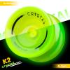MAGICYOYO K2 Glow Yoyo for Kids 8-12, Responsive Yo-yo Glow in The Dark, Unresponsive Yo yos for Adults, Plastic Yoyo Professional for Finger Spin Trick, 12 Yo-yos Strings + Accessory kit -Glow Yellow view 2