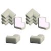 10pcs Table Corner Anti-Collision Corner, Soft Table Corner Protective Cover self-Adhesive Baby Anti-Collision Sharp Edge Furniture Corner Protector (Grey) view 1