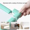 10pcs Table Corner Anti-Collision Corner, Soft Table Corner Protective Cover self-Adhesive Baby Anti-Collision Sharp Edge Furniture Corner Protector (White) view 3