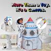 Cardboard Rocket for Kids - DIY Playhouse & Coloring Activity | Large Pretend Play Vehicle - Recyclable & Eco-Friendly | Great Gift for Boys & Girls Ages 3-8 view 4