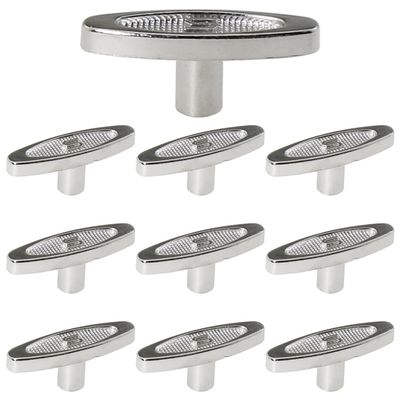 heyous 10PCS Silver Music Box Wire Wrap Handle Replacement Total Length 10mm Metal Jewellery T Bar Key Snowball Winders Suitable for Wind up Toy