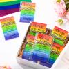 Liliaafar 30 Sets Back to School Gift Bracelets for Students Rainbow Adjustable Bracelet Inspirational Cards for Rainbow Party Favors Classroom First Day of School Gifts from Teachers view 3