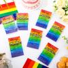 Liliaafar 30 Sets Back to School Gift Bracelets for Students Rainbow Adjustable Bracelet Inspirational Cards for Rainbow Party Favors Classroom First Day of School Gifts from Teachers view 4