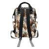 COWSROCK Designer Diaper Backpack for Moms - Spacious Capacity with Insulated Bottle Pockets, Waterproof Luxury Baby Travel Bag, Multi-organization panels, Golden Retriever Dog Print view 2