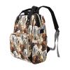 COWSROCK Designer Diaper Backpack for Moms - Spacious Capacity with Insulated Bottle Pockets, Waterproof Luxury Baby Travel Bag, Multi-organization panels, Golden Retriever Dog Print view 4