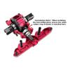 4140 Carbon Steel + 7075 Alloy Front & Centre & Rear Complete Differential for Traxxas 1:16 Mini Maxx 4WD 107154-1 / Mini XRT VXL-3S 108076-1 Monster Truck Upgrades - Green view 3
