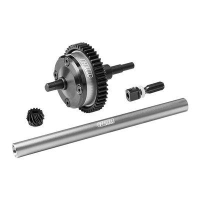 4140 Carbon Steel + 7075 Alloy Centre Complete Differential for Traxxas 1:16 Mini Maxx 4WD 107154-1 / Mini XRT VXL-3S 108076-1 Monster Truck Upgrades - Silver