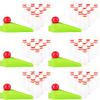 30 Sets Mini Bowling Game Miniature Bowl Pins Ramp Ball Tabletop Bowling Sets Bowling Party Favors Include 300 Mini Bowl Pins 30 Bowling Ball 30 Ramp Bow for Boys Girls Bowler Birthday Supplies view 1