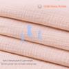 100% Cotton Muslin Baby Blanket for Boys Girls - Ultra-Soft Reversible Toddler Comforter, Lightweight Breathable All Season Down Alternative Toddler Crib Blanket (Light Pink, 39 x 47in) view 4