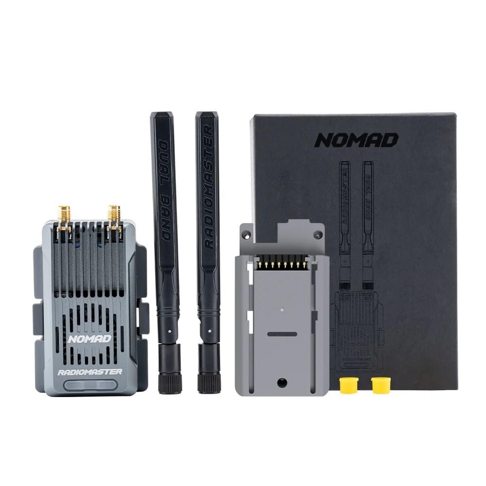 Radiomaster Nomad Dual Band Gemini Xrossband ExpressLRS Module Built-in RGB Light Strip with Nano Micro Module Adapter