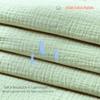 100% Cotton Muslin Baby Blanket for Boys Girls - Ultra-Soft Reversible Toddler Comforter, Lightweight Breathable All Season Down Alternative Toddler Crib Blanket (Pale Green, 39 x 47in) view 4