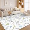 Retro Style Rug 5x7 - Jungle Countryside Area Rug for Bedroom Living - Tropical Doormat Brown Carpet, Washable & Non Slip & Soft Low Pile Indoor Large Rugs, Home Decor A53 view 1