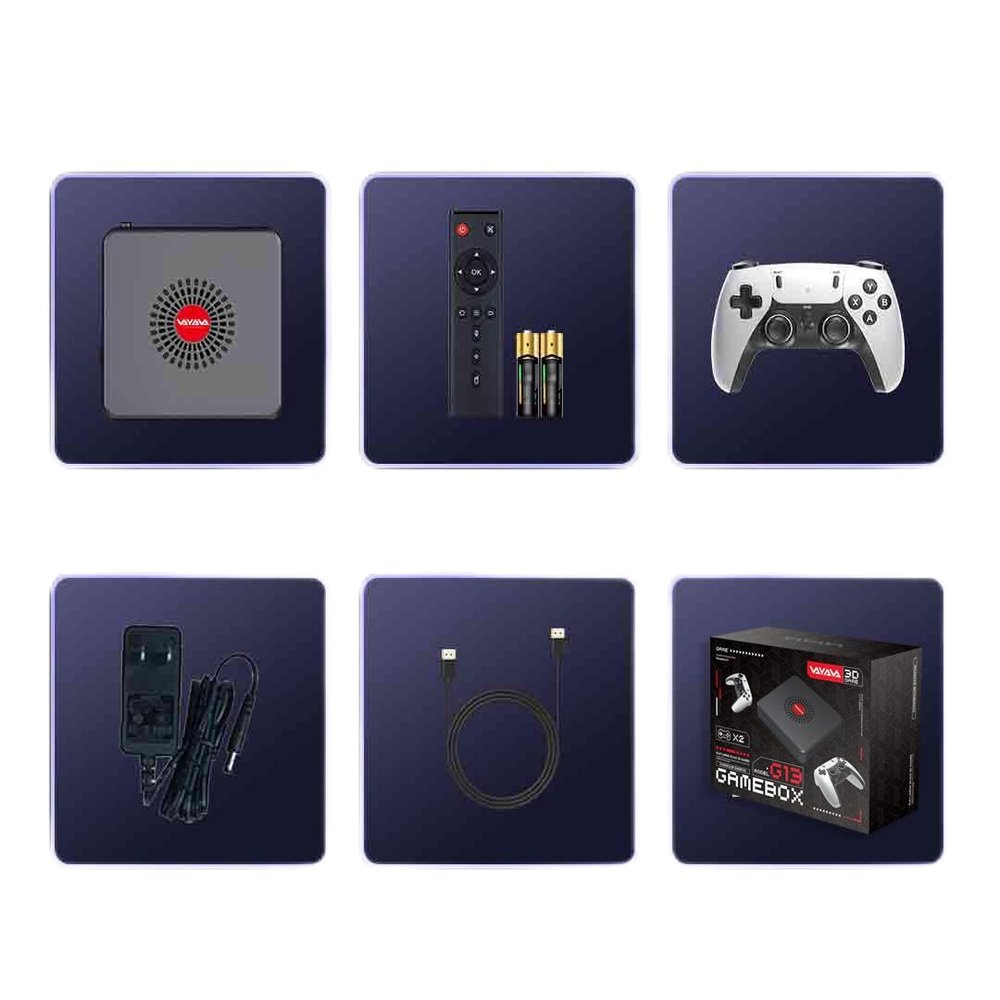 G13 Wireless Retro Game Console-Retro Game with Built-in 23 Emulators, Dual System4k Hdmi Output, and 2.4GHz Wireless Controller, Plug and Retro Play Video Games for Tv (64GB 40000+Games)