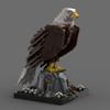 Aetheria Bald Eagle Building Bricks MOC Animals Bird Blocks, Home Office Decor Art Ornament, Creative Construction Collectors & Enthusiasts for Adults - 1468 Pieces Designed by Borysf view 2
