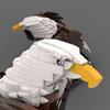 Aetheria Bald Eagle Building Bricks MOC Animals Bird Blocks, Home Office Decor Art Ornament, Creative Construction Collectors & Enthusiasts for Adults - 1468 Pieces Designed by Borysf view 4