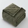 100% Cotton Muslin Baby Blanket for Boys Girls - Ultra-Soft Reversible Toddler Comforter, Lightweight Breathable All Season Down Alternative Toddler Crib Blanket (Olive Green, 39 x 47in) view 1