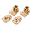 EVTSCAN RC Car Brass Rear Axle Housing Stable Climbing Gear Cover FCX24 1:24 Crawler (Gold) view 2