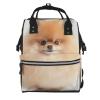ZSUUGJ Pomeranian Printed Diaper Bag Backpack Baby Bag Multi Function Baby Changing Bags For Travel view 1