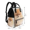 ZSUUGJ Pomeranian Printed Diaper Bag Backpack Baby Bag Multi Function Baby Changing Bags For Travel view 2
