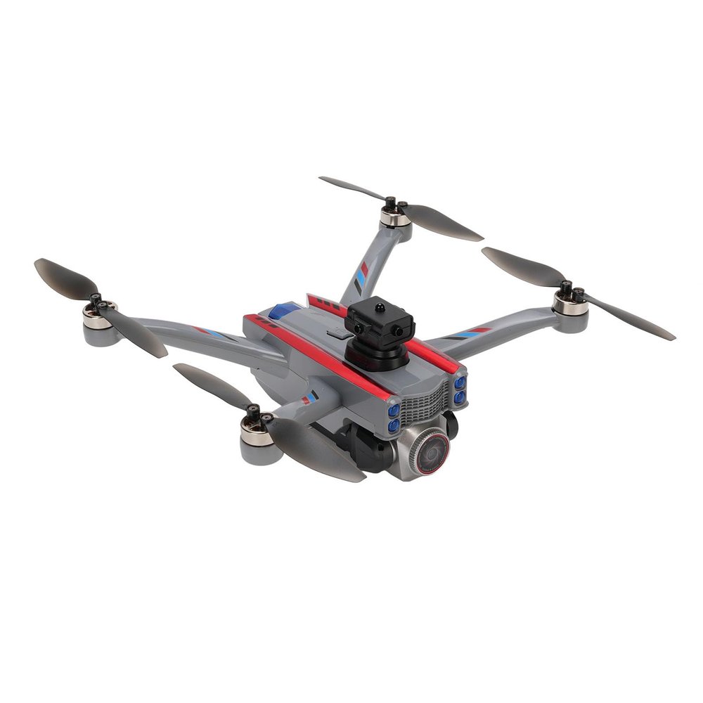 4K Camera WiFi FPV Mini Drone for Adults, Foldable RC Quadcopter with 360 Flip, 4-Way Obstacle Avoidance & Optical Flow Positioning Technology (Grey)