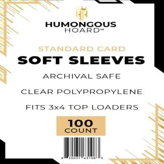 10 Packs of 100 (1,000 Total) Standard Card Soft Sleeves 2 5/8 X 3 5/8 Archival Safe Clear Polypropylene Fits 3 X 4 Toploaders