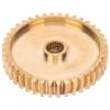 40 Tooth Spur Gear, Brass 40 Tooth Spur Gear for Servo 2:1 Ratio, MOD 0.8, Industrial Robot Part, Transfer Torsion with Servo Gears, Servo Gears view 1