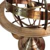 18" Astrolabe Brass Armillary Sphere, Zodiac Sign Engraved Armillary Globe, Home & Office Table Top Dcor Gift view 2