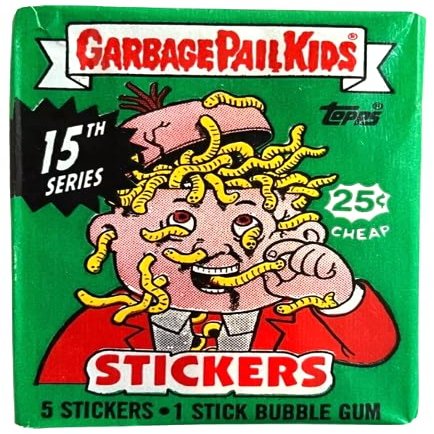 1988 Topps Garbage Pail Kids Original 15th Series 15 OS15 Card Wax Pack GPK Sealed