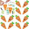Fun Express 2 1/2" x 5 1/4" Silly Carrot Characters Magnet Craft Kit - Makes 12 view 1