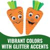 Fun Express 2 1/2" x 5 1/4" Silly Carrot Characters Magnet Craft Kit - Makes 12 view 3