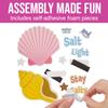 Fun Express 2 3/4" - 3 1/2" Religious Summer Seashell Magnet Craft Kit - Makes 12 view 2
