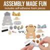 Fun Express 3 1/4" x 4" Animals with Tropical Drinks Magnet Craft Kits - Makes 12 view 2