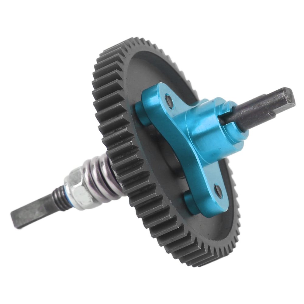 54T Spur Gear Complete Slipper Clutch, Aluminum Steel Differential Assembly for Traxxas Slash 1/10 RC Cars, Easy Install, Stable Performance, Rustproof (Blue)