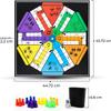 6 Player Ludo Board Game + Chutes and Ladders Foldable view 3